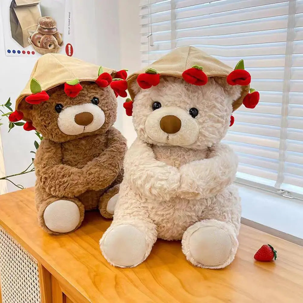 New Hot Sale Teddy Bear with Roses Plush Toy Soft Bear Stuffed Doll Romantic Gift for Lover Home Decor Girls Birthday Gift