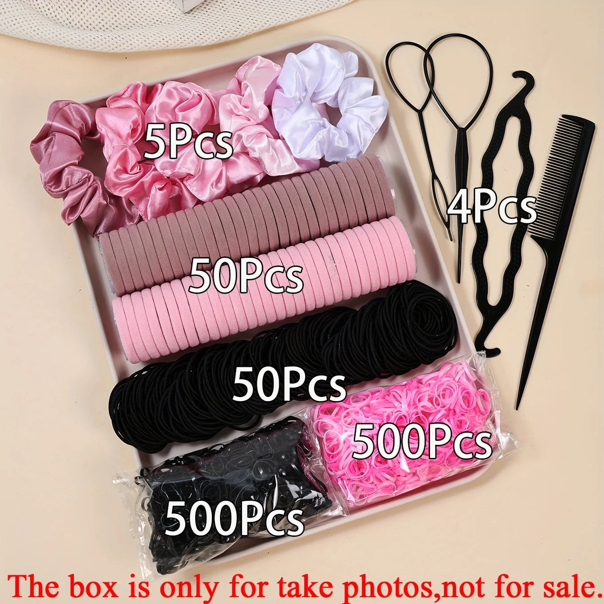 1109pcs Women Dark Hair Accessories Set