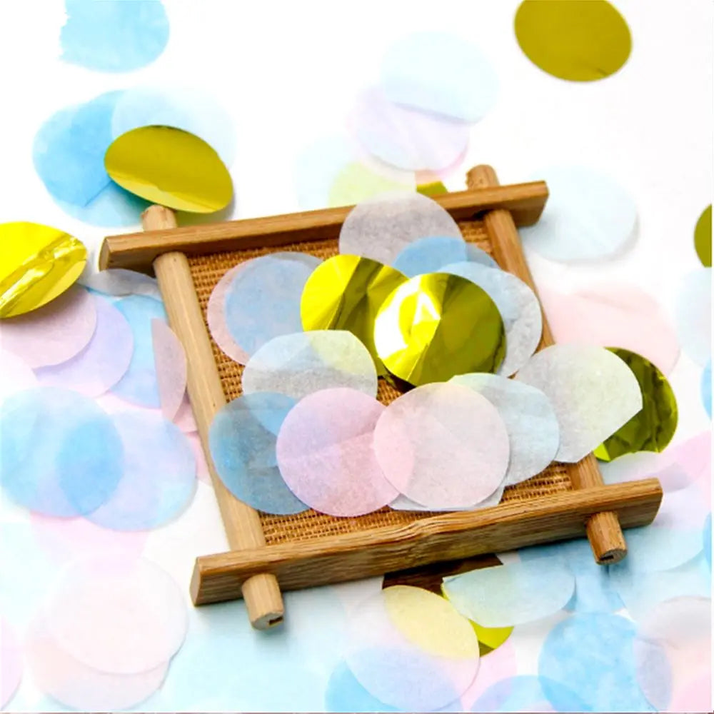 10g/bag Round Confetti Tissue Paper Pink Dots Filling Balloons Baby Shower  Birthday Party Decorations DIY Accessories