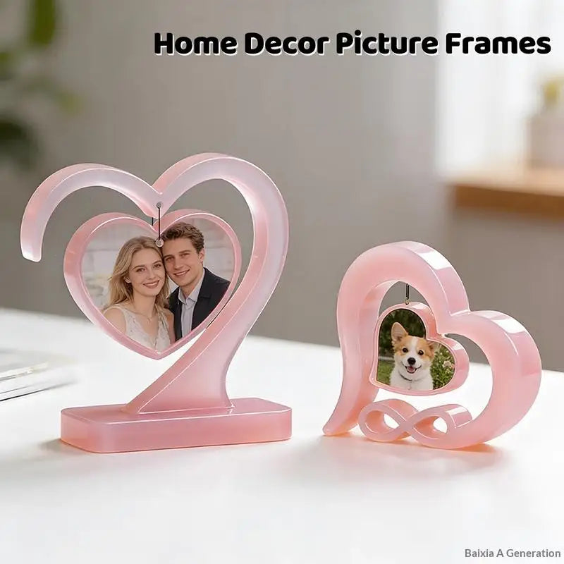 New Heart-shaped Photo Frame Pendulum Base Silicone Mold, DIY Crystal Epoxy Resin Mold, DIY Photo Frame Ornament.