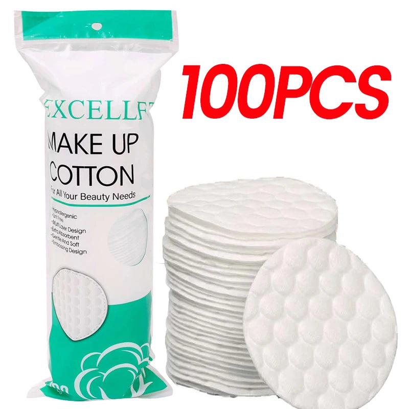 Disposable Soft Circular Makeup Remover Pads Doubles Sided