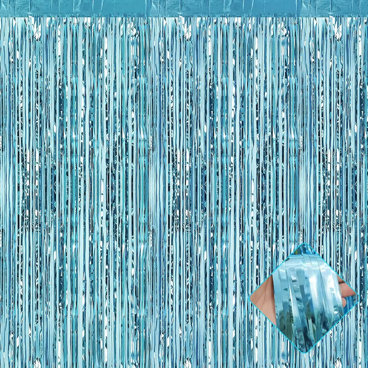 1m*2m Rain curtain party decoration Mother's Day birthday wedding bachelor party graduation merry Christmas backdrop curtain