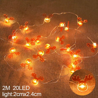 Snowflake LED Light Christmas Decoration — Hanging Garland