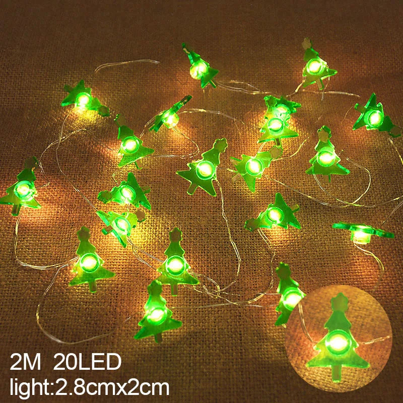 Snowflake LED Light Christmas Decoration — Hanging Garland
