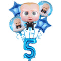 Bossed Baby Birthday Party Decoration Tableware Plates Cups Napkins Hat Balloon Baby Shower Kids Party Favors Party Supplies Kit