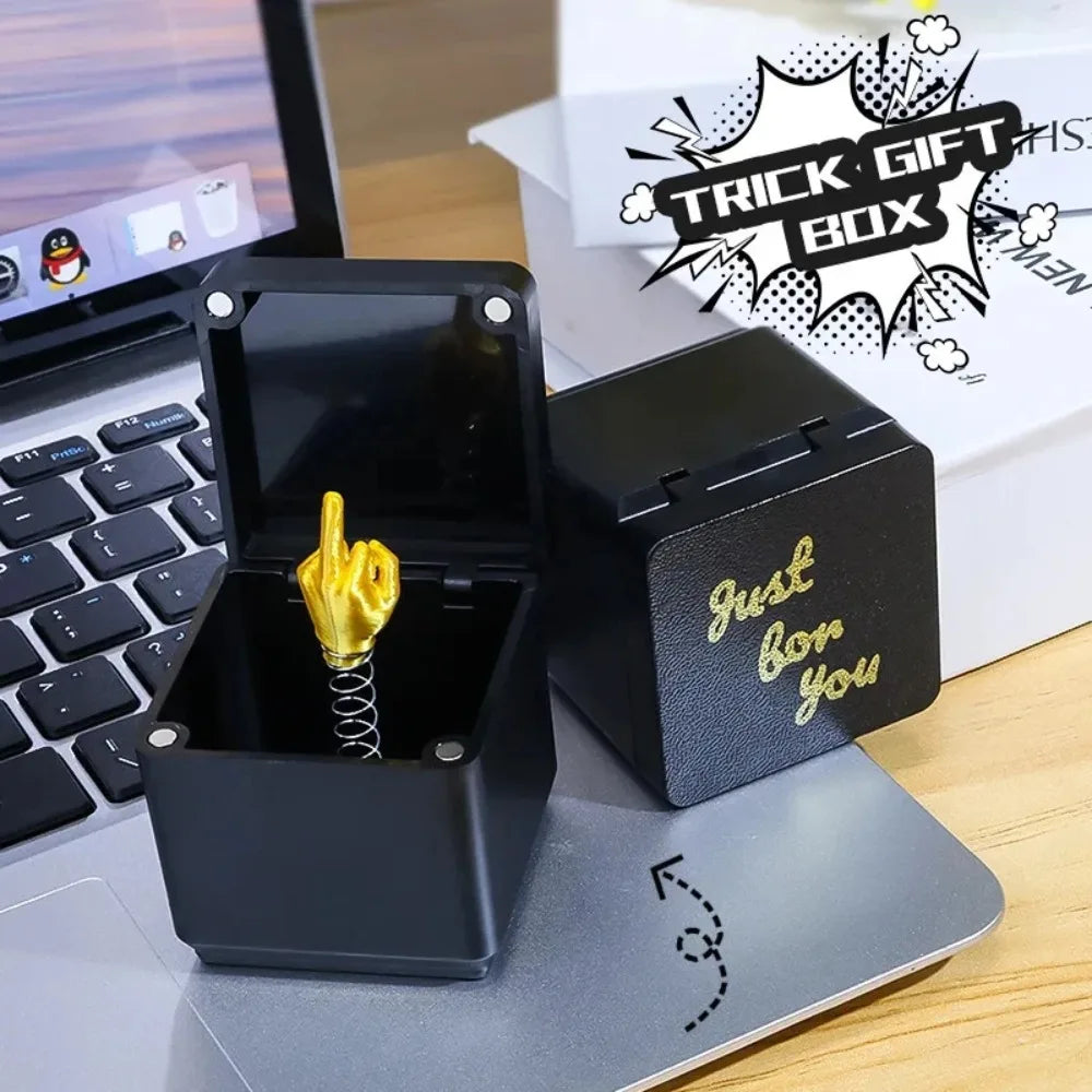 Christmas Fun Prank Gift Finger Box Christmas Box Funny Creative Gift Office Desk Decoration Home Decoration Gifts