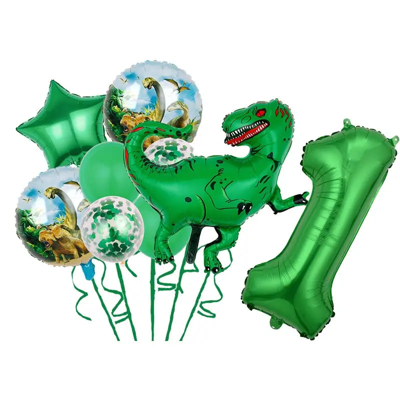 Dinosaur Theme Birthday Decoration Tableware Cup Plate Napkin Backdrop Balloons Banner Paper Bag Kids Gifts Party Decor Supplies