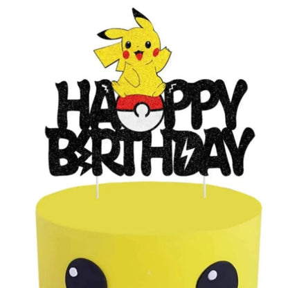 Topper Pokemon Cake Birthday Pokemon Decoration Cake Topper Pikachu Cupcake Topper Baby Shower Baking DIY Supplies Party Favors