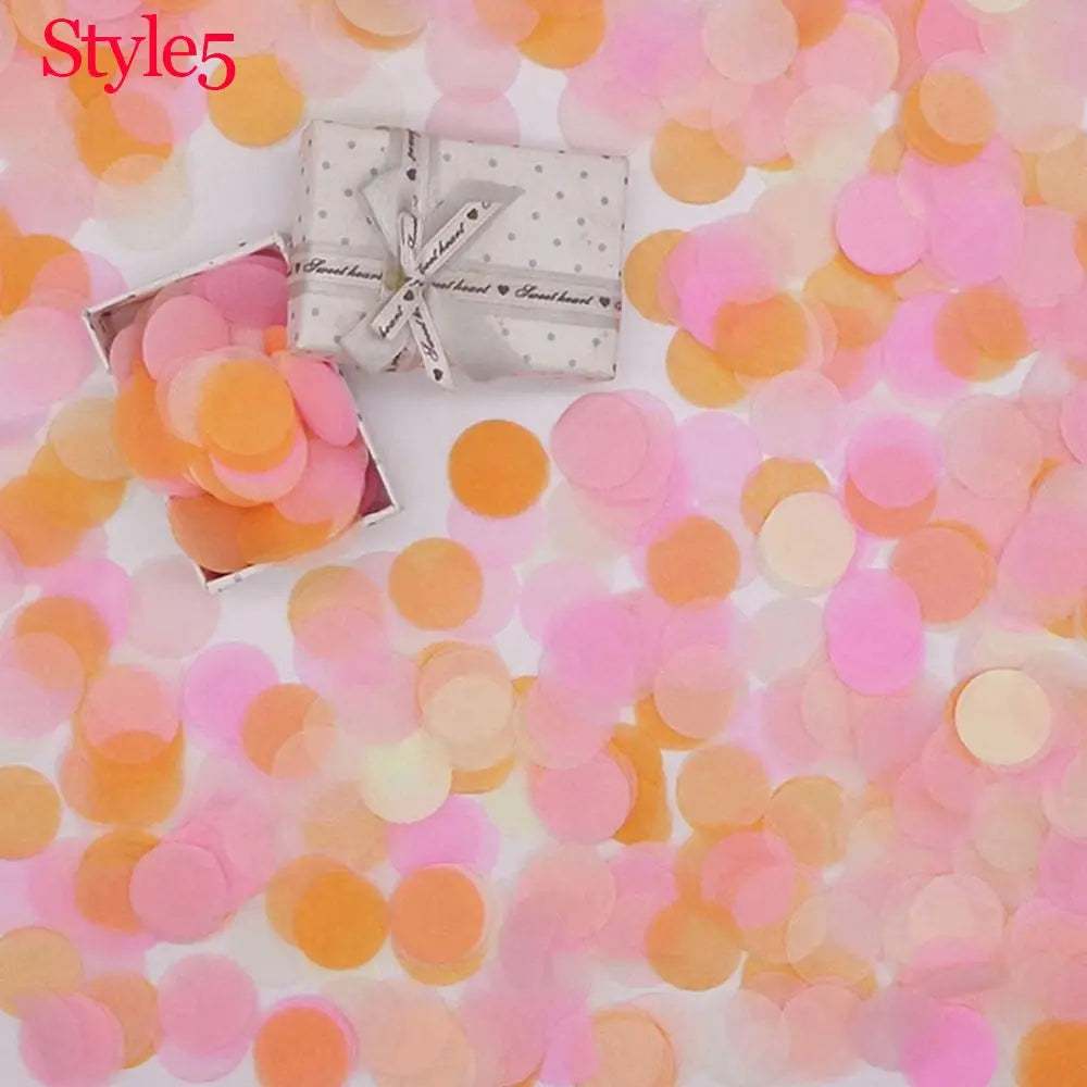 10g/bag Round Confetti Tissue Paper Pink Dots Filling Balloons Baby Shower  Birthday Party Decorations DIY Accessories
