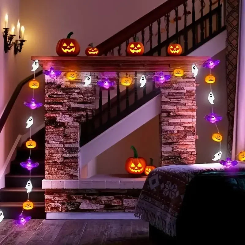 1PC 10/20/40LEDS Halloween String Lights  Battery Operated