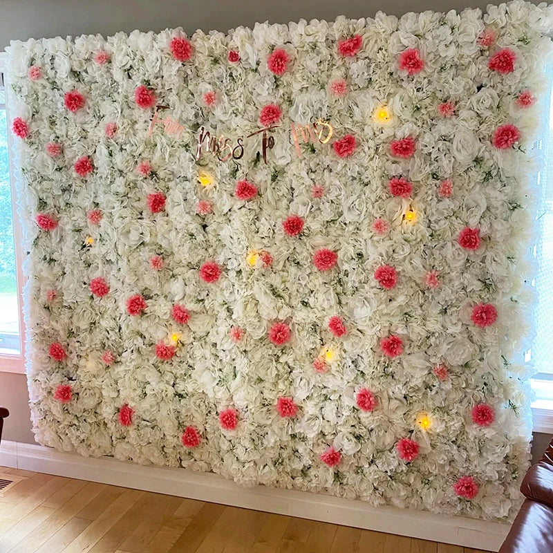Artificial Flower Walls for Wedding Decoration BabyShow Decor Flowers Panel Christmas Home Backdrop Decor Flores Artificiales
