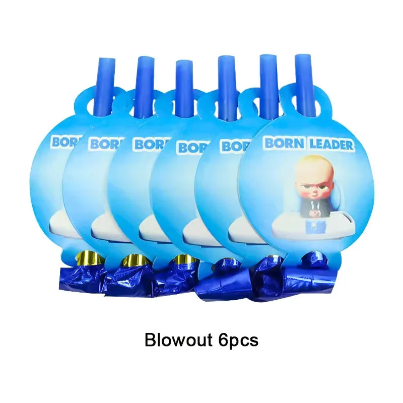 Bossed Baby Birthday Party Decoration Tableware Plates Cups Napkins Hat Balloon Baby Shower Kids Party Favors Party Supplies Kit
