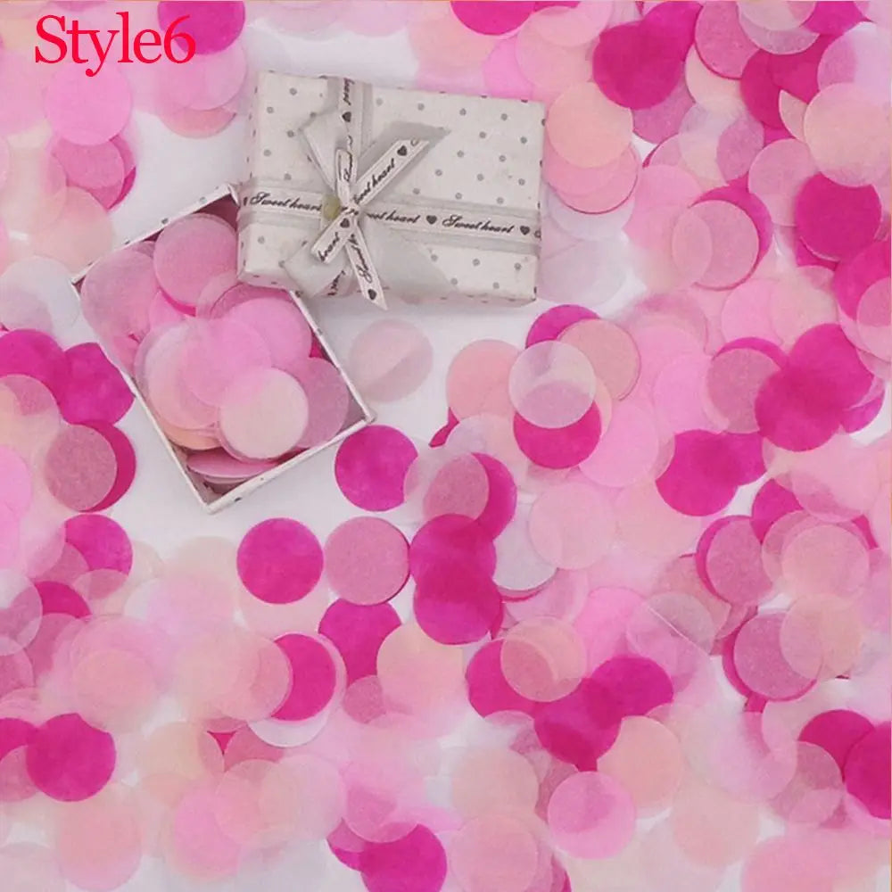 10g/bag Round Confetti Tissue Paper Pink Dots Filling Balloons Baby Shower  Birthday Party Decorations DIY Accessories