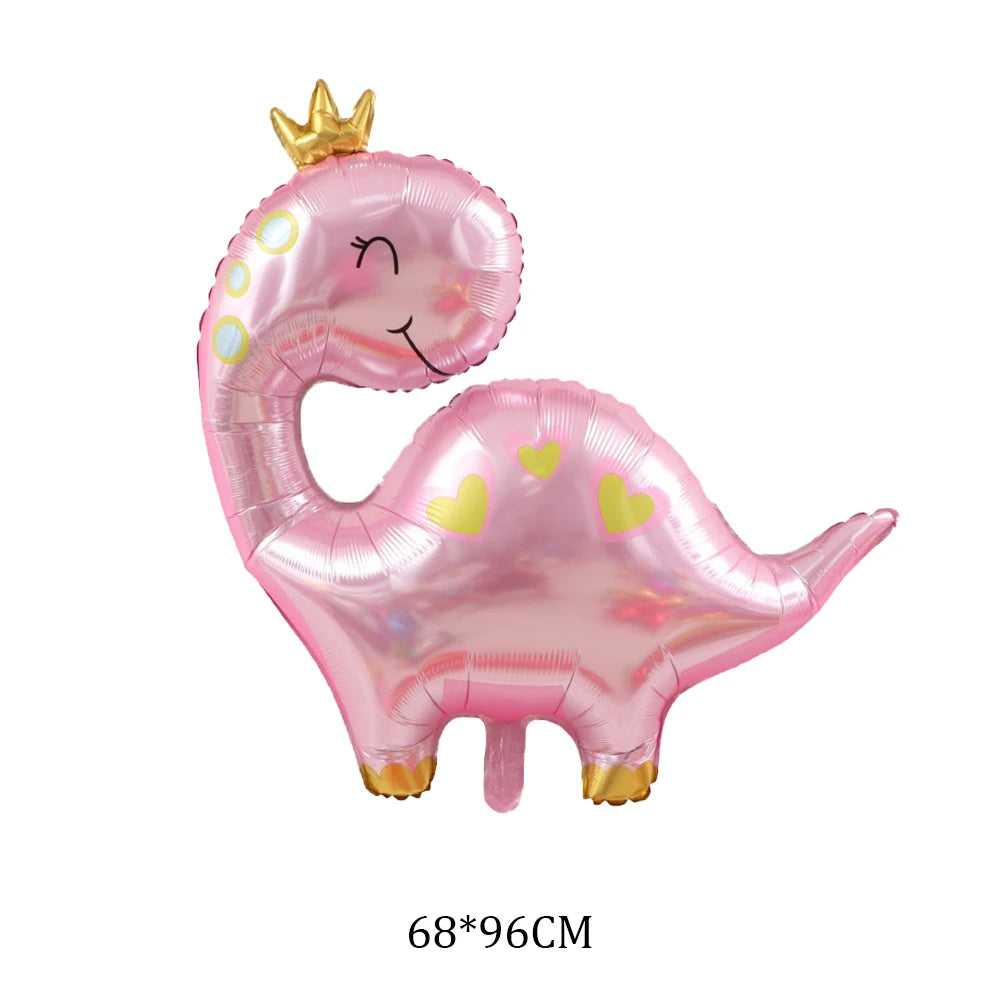 Princess Birthday Party Decor Pink Castle Carriage Crown Cat Birthday Cake Foil Balloon Girl Birthday Baby Shower Party Supplies