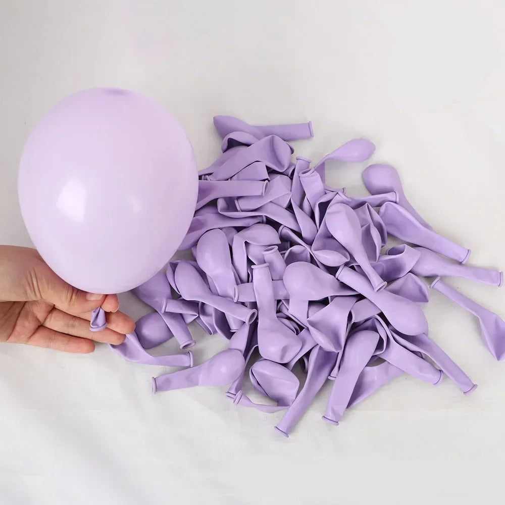 50Pcs Pink Purple Balloons 10 Inch Confetti Metallic Latex Balloons Party Wedding Birthday Decor Decorations