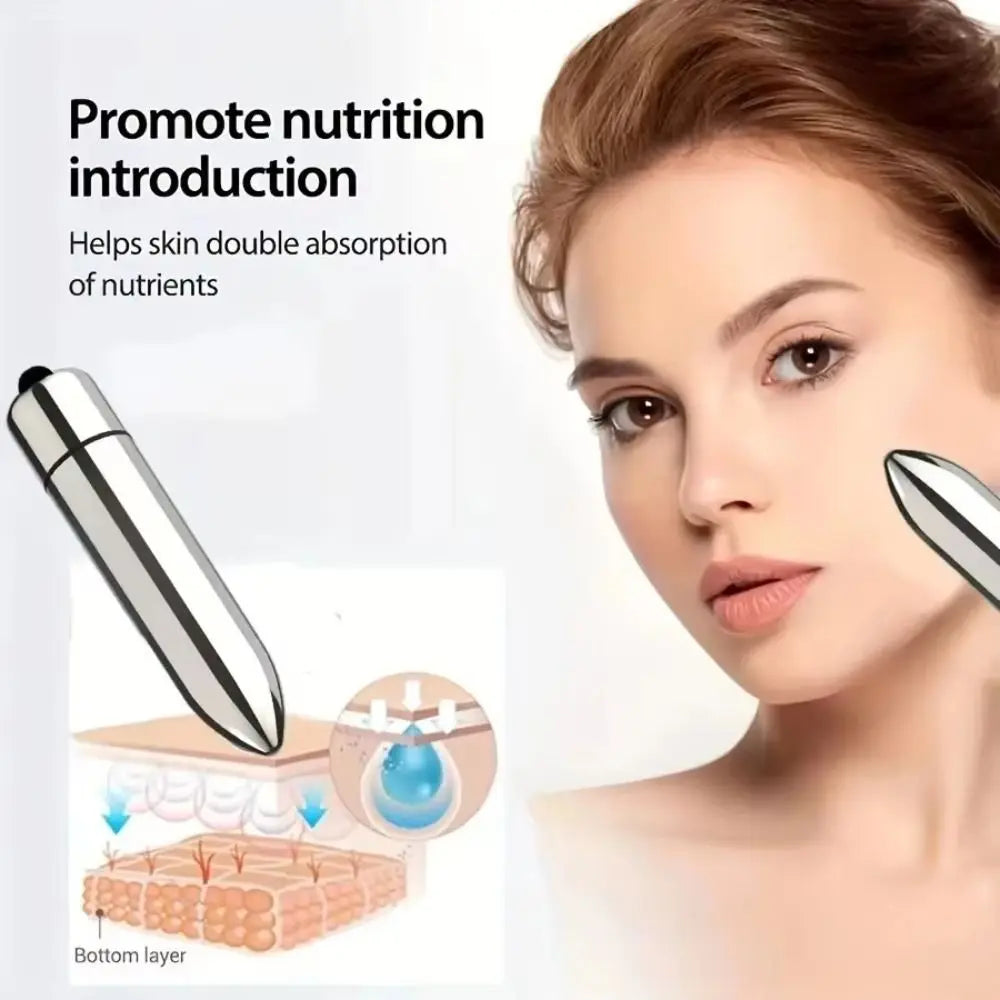 Facial And Eye Massage Treatment Mini Vibrating Massager Promotes Lotion Absorption Portable Massage Hammer Face Massage Tool