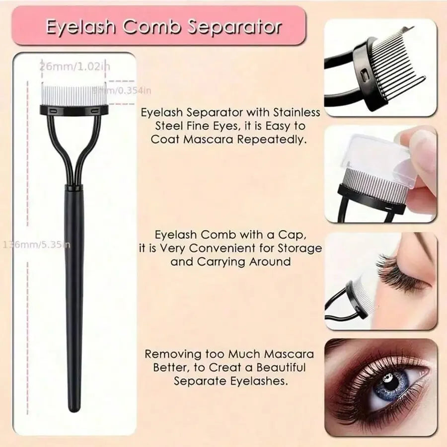 Eyebrow Brush,11-In-1 Eyelash Grooming Kit