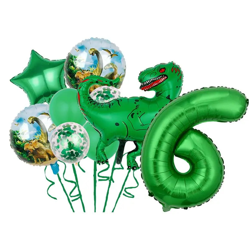 Dinosaur Theme Birthday Decoration Tableware Cup Plate Napkin Backdrop Balloons Banner Paper Bag Kids Gifts Party Decor Supplies