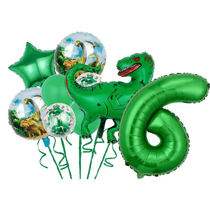 Dinosaur Theme Birthday Decoration Tableware Cup Plate Napkin Backdrop Balloons Banner Paper Bag Kids Gifts Party Decor Supplies