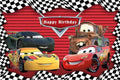 Photography Backdrop Cartoons Cars Theme For Kids Birthday Party Background Cake Table Decor Banner Can Be Customize Name
