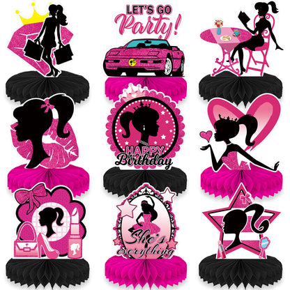 New Princess Birthday Party Decoration Tableware Pink Princess Theme Plates Cups Napkins Ballon Girl Birthday Party Supplies kit