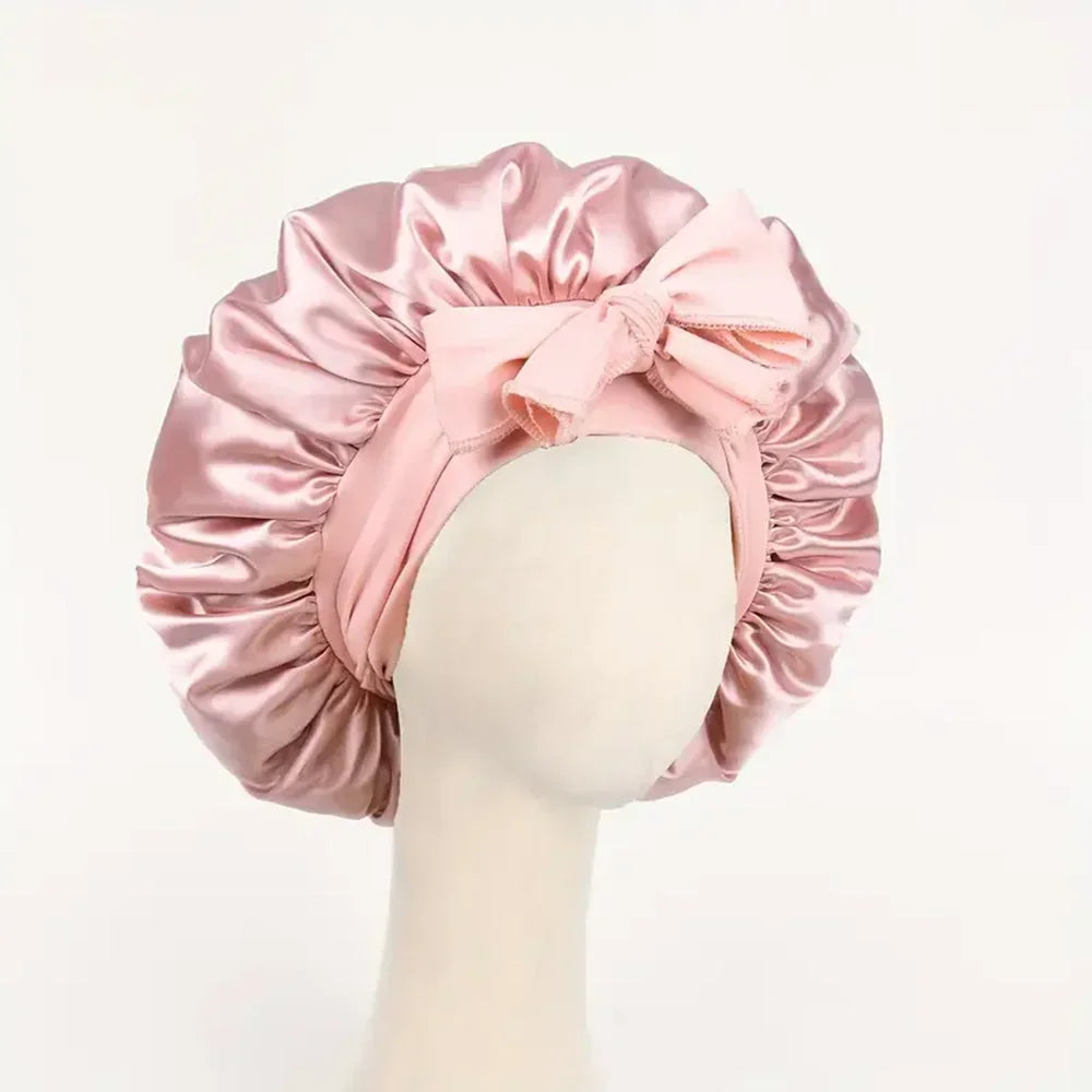 Satin Bonnet Silk Bonnet Adjustable For Sleeping