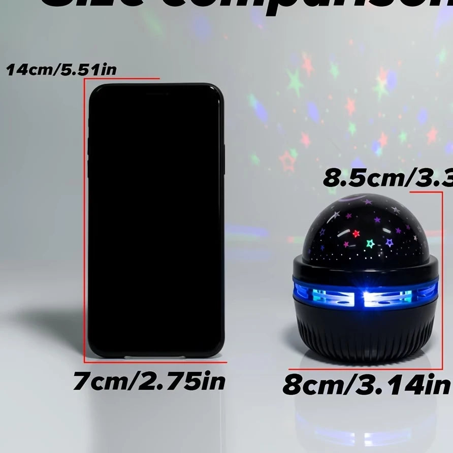 Magic Ball Stage Light — Star & Moon Night Light Projector