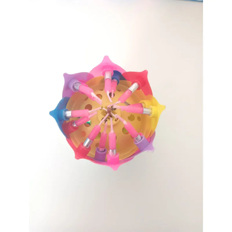 Birthday Lotus Candle, Rotating Music Flower Candle with Happy Birthday Song, Single/Double Layer Electronic Candle for Party